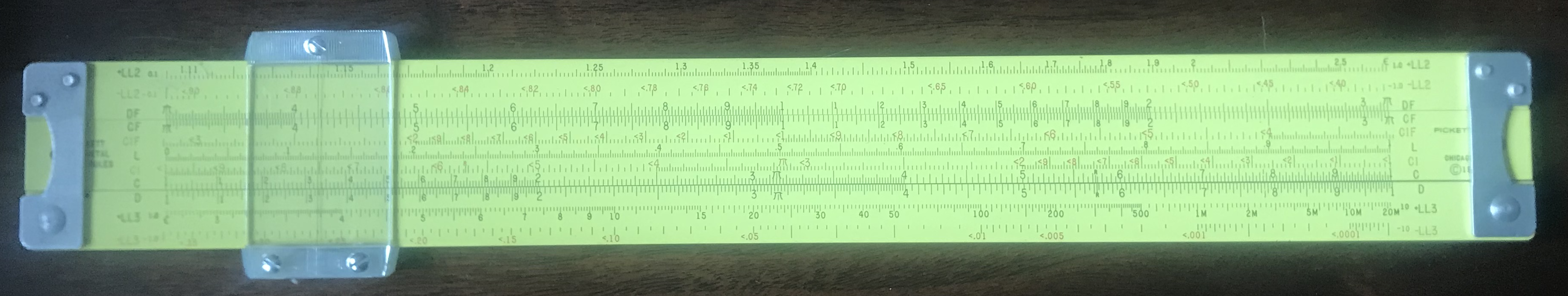 My Pickett Slide Rule